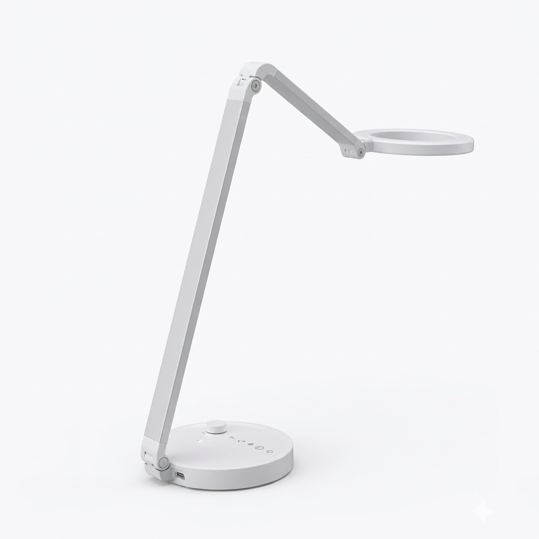 Foldable Desk Lamp with Knob Dimming