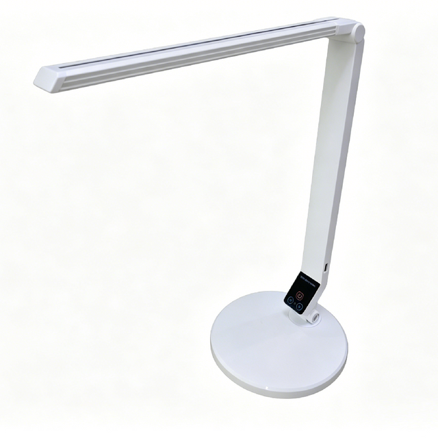 Foldable desk lamp with charging output