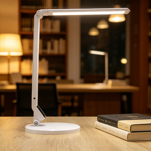 Color Temperature Adjustable Desk Lamp with USB Charging Port