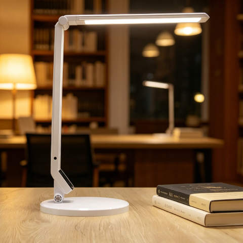 Color Temperature Adjustable Desk Lamp with USB Charging Port